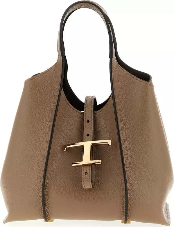 Beige Calfskin Handbag