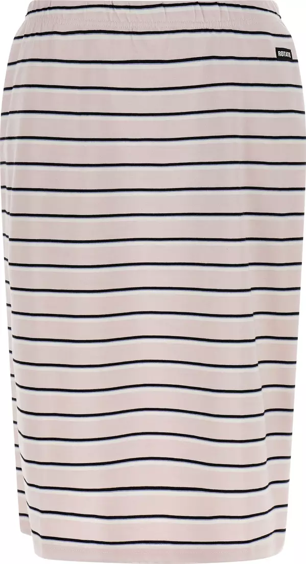 Multicolor Cotton Midi Skirt