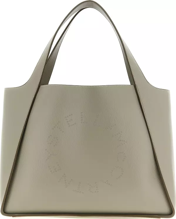 Beige Polyamide Tote Bag