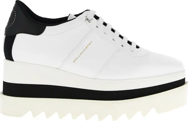 White Polyethylene Wedge Sandals