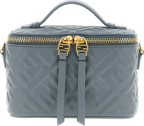 Blue Lamb Leather Handbag