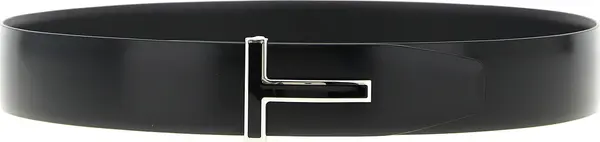 Black Calfskin Regular Belt