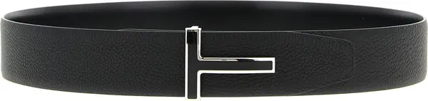 Black Calfskin Regular Belt