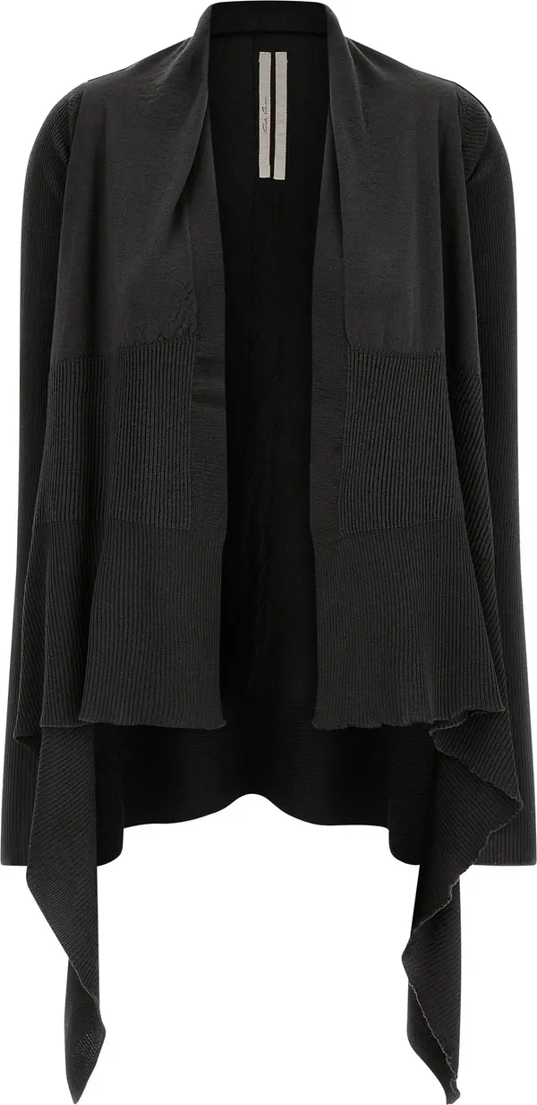 Black Wool Cardigan