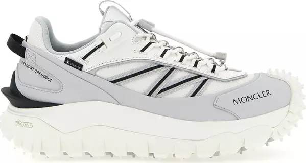 Gray Polyamide Athletic Sneakers