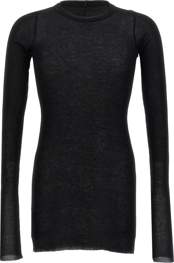 Black Viscose T-Shirt