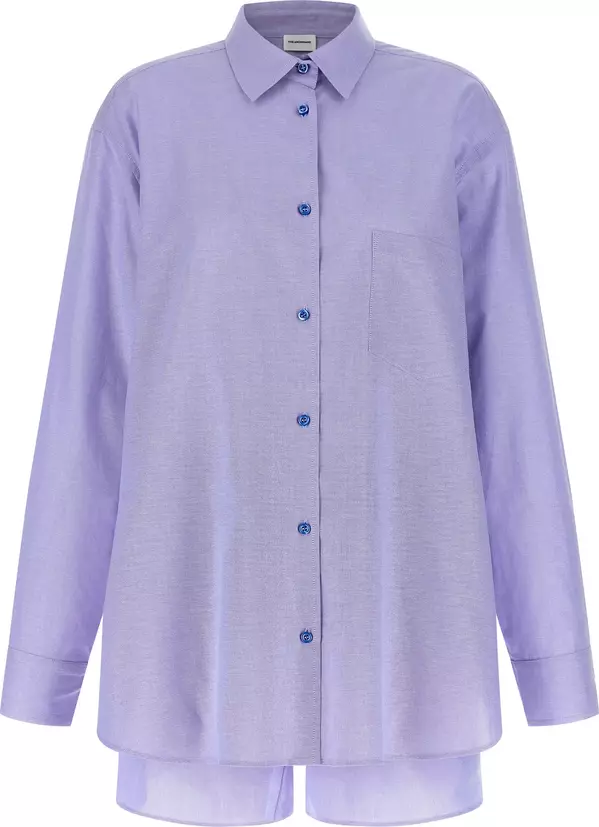 Blue Cotton Pantsuit