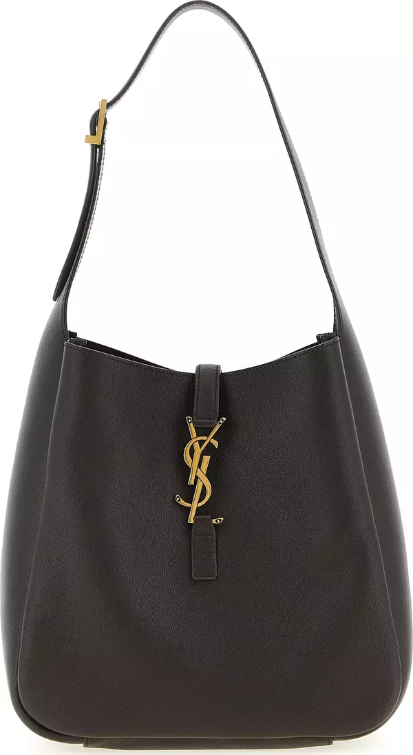 Brown Calfskin Shoulder Bag