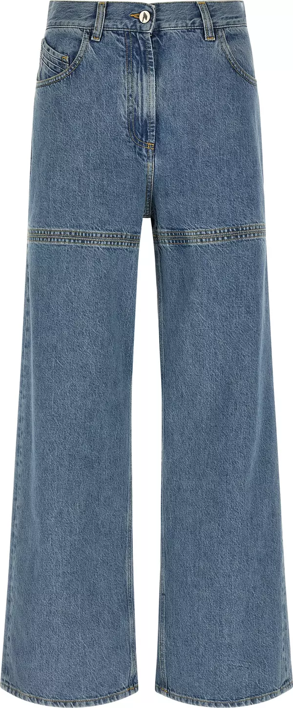 Blue Cotton Jeans Denim