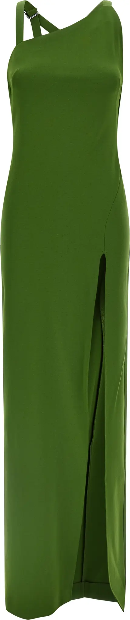Bicolor Viscose Long Dress