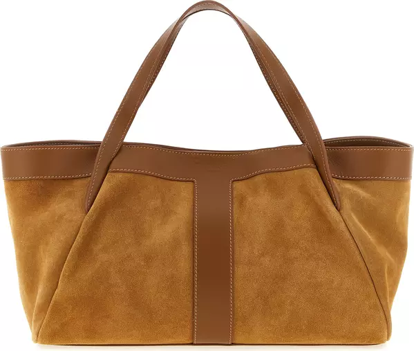 Brown Polyethylene Shoulder Bag