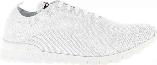 White Cotton Athletic Sneakers