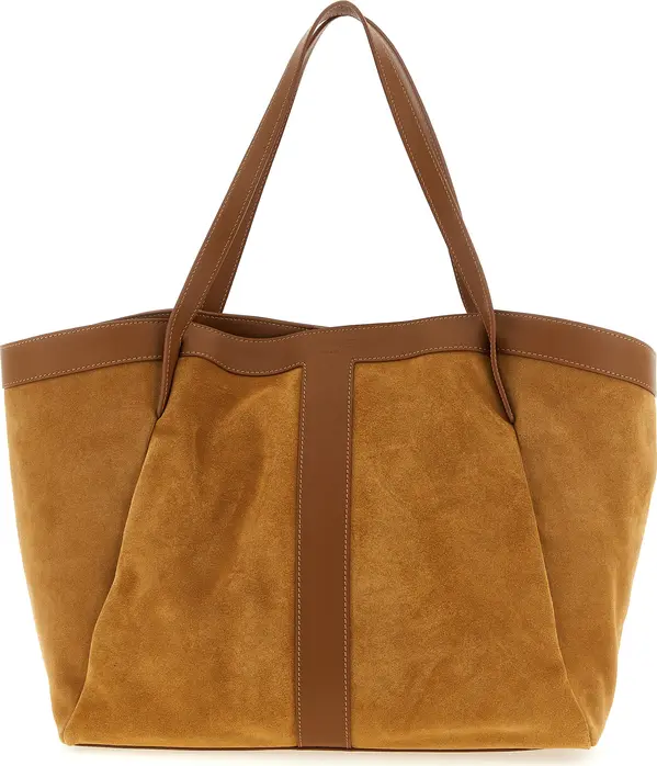 Brown Polyethylene Tote Bag