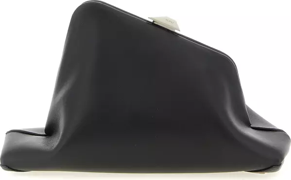 Black Calfskin Clutch Bag