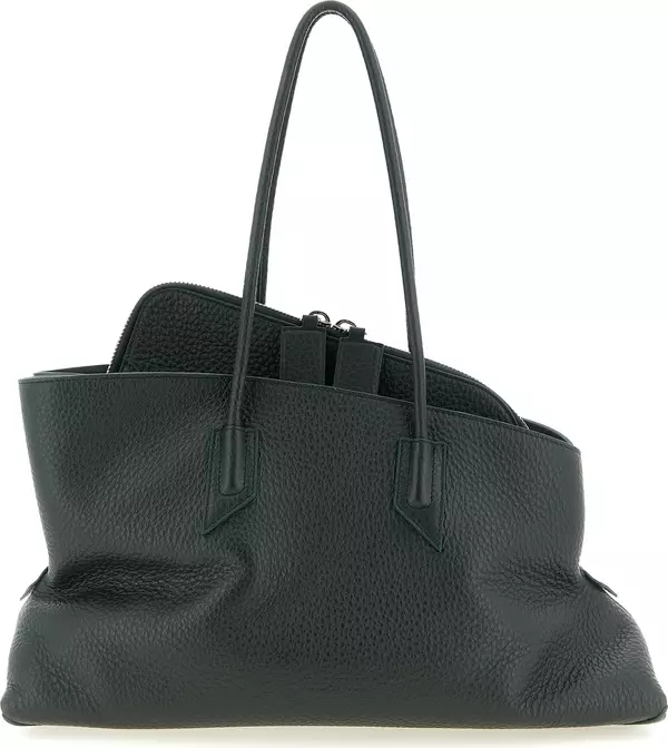 Bicolor Calfskin Shoulder Bag