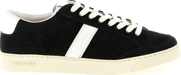 Bicolor Leather Low Top Sneakers