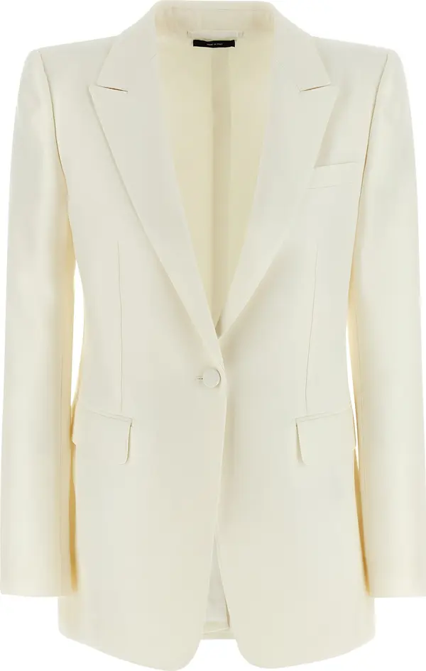 White Wool Blazer