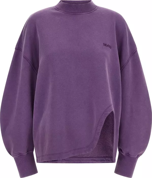 Purple Cotton Sweatshirt