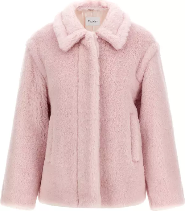 Multicolor Alpaca Leather Coat