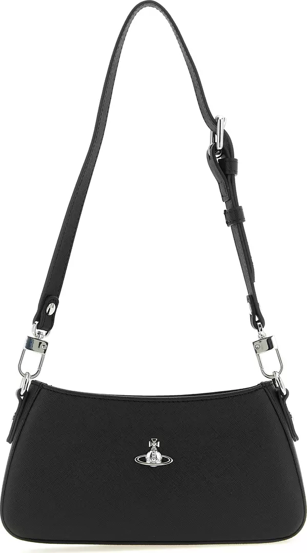 Black Polyethylene Shoulder Bag