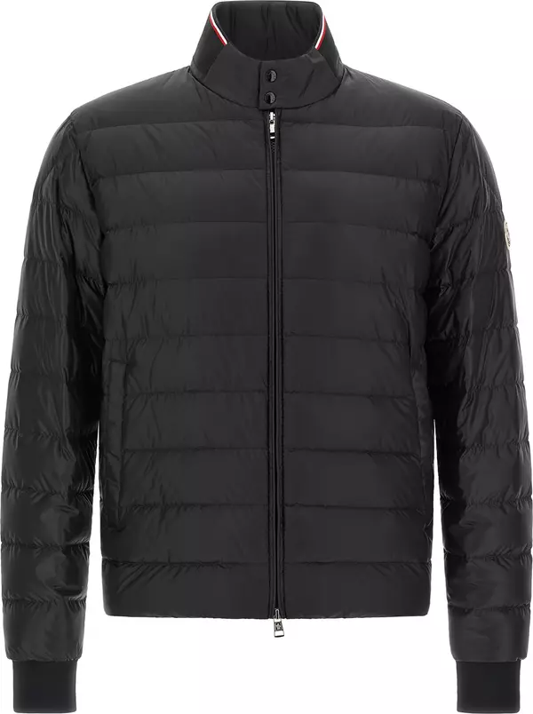 Black Polyamide Full-Length Jacket