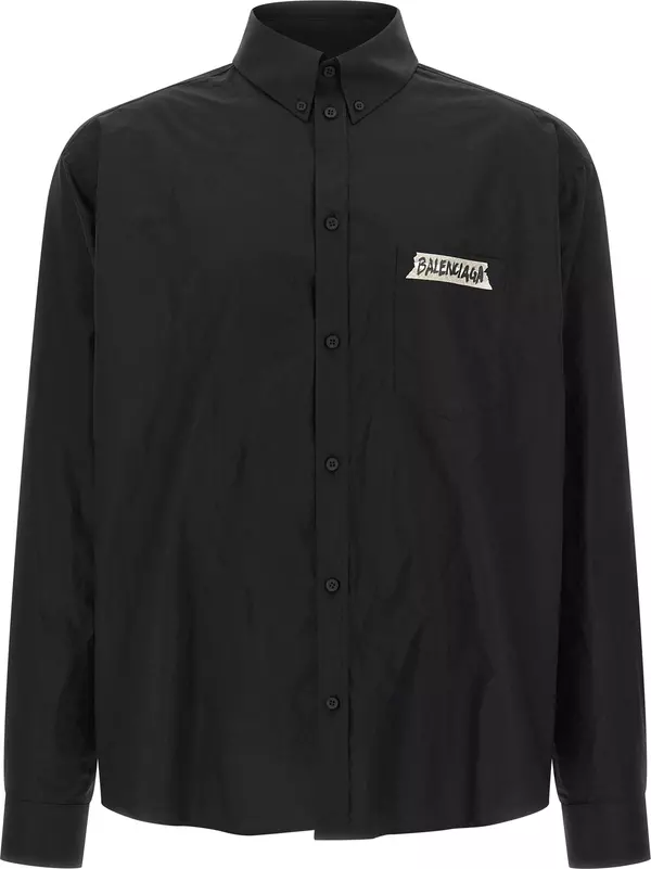 Black Cotton Blouse