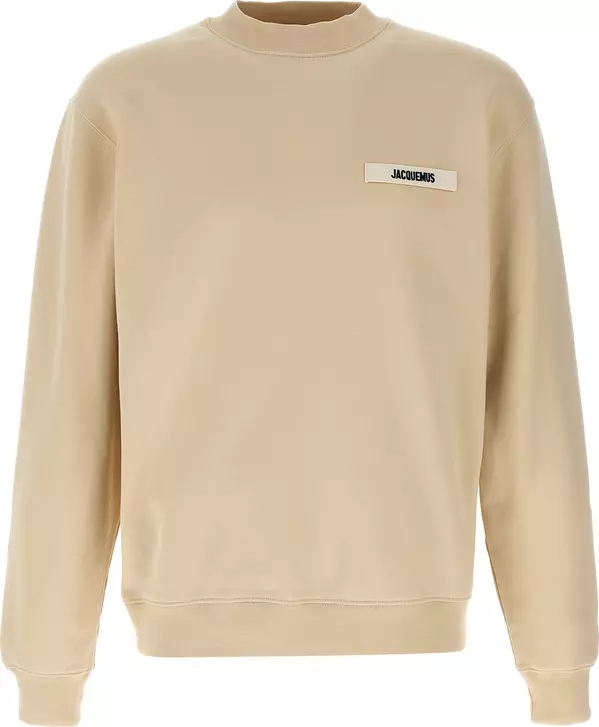 Beige Cotton Sweatshirt