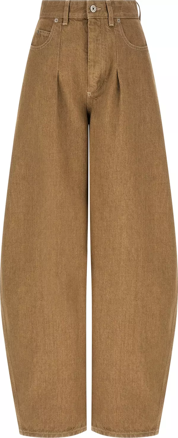 Beige Cotton Jeans Denim