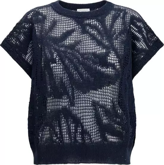 Blue Linen T-Shirt