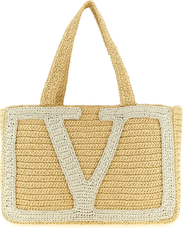 White Viscose Tote Bag