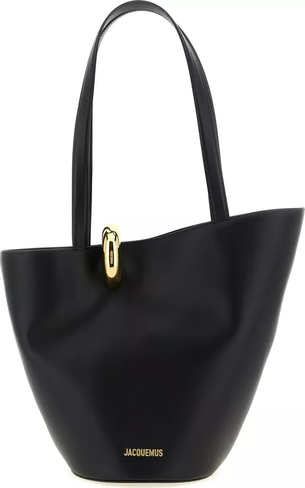 Black Cowhide Shoulder Bag