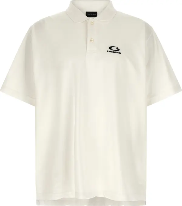 White Cotton Polo Shirt