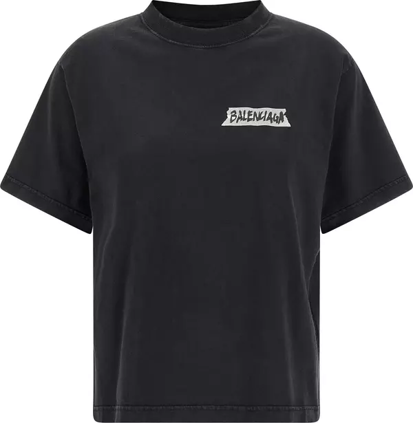 Black Cotton T-Shirt