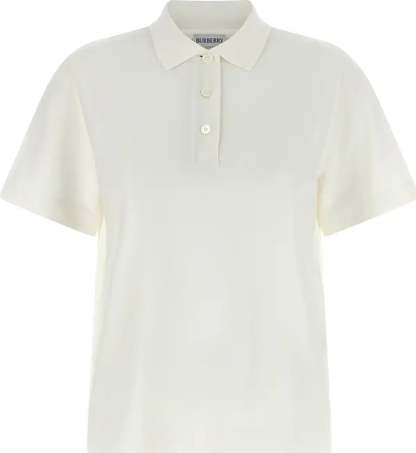 White Cotton Polo Shirt