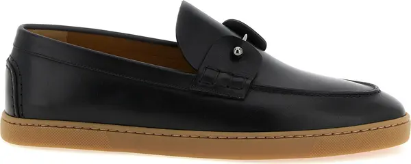 Black Calfskin Slip-On Loafers