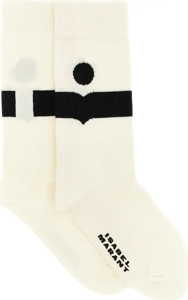 Beige Cotton Socks