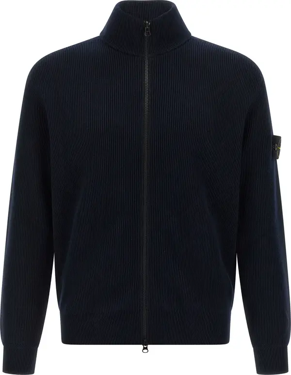 Blue Cotton Cardigan
