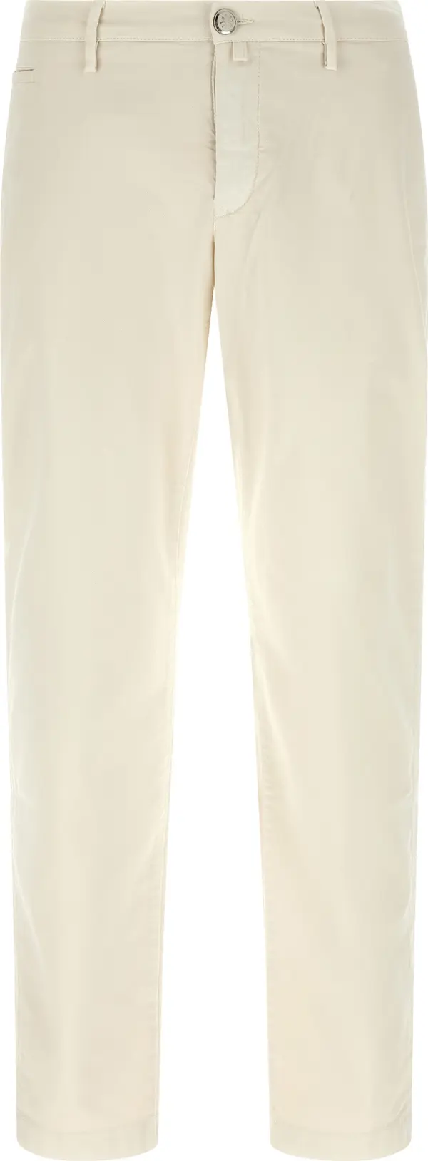 White Cotton Chino Pants