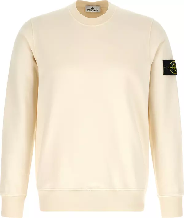 Beige Cotton Sweatshirt