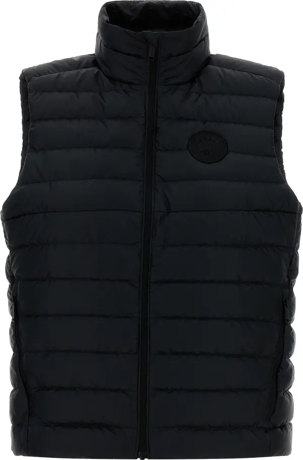 Black Polyamide Sleeveless Jacket