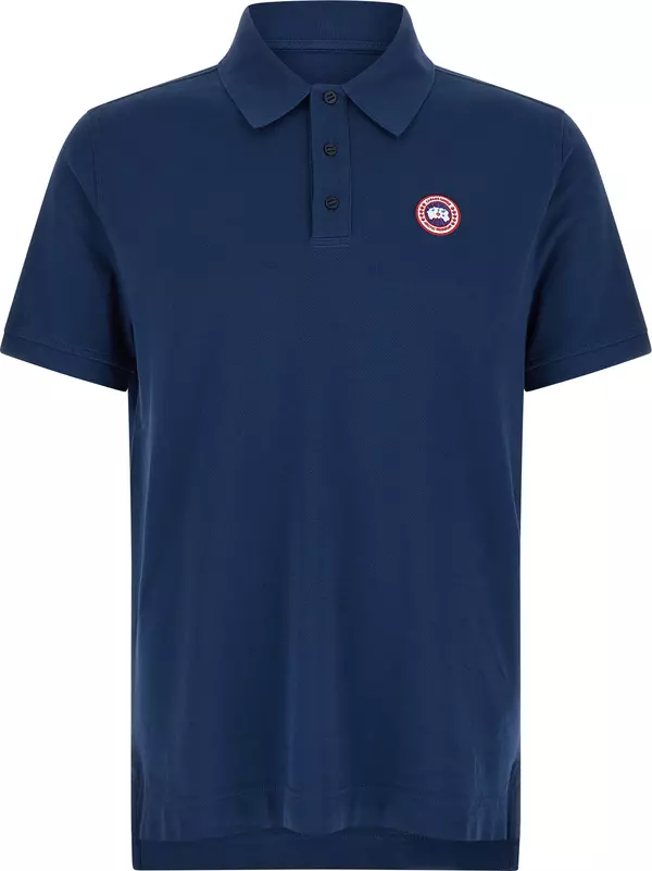 Blue Cotton Polo Shirt
