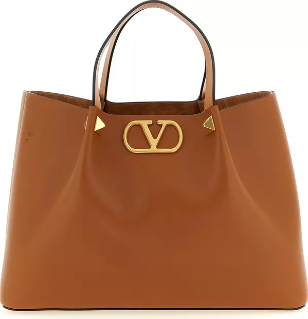 Brown Calfskin Tote Bag
