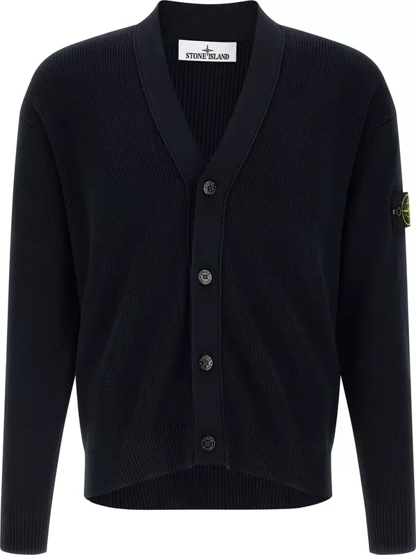 Blue Cotton Cardigan