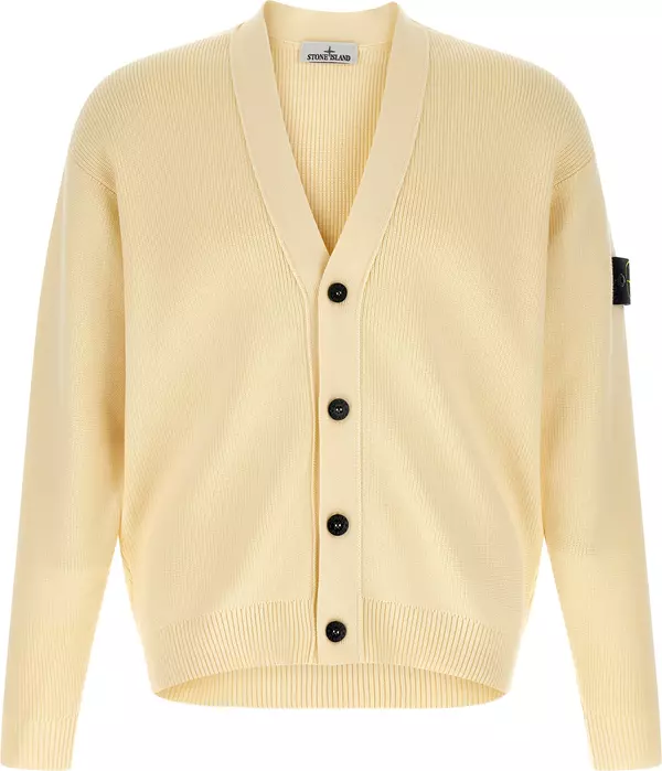 Beige Cotton Cardigan