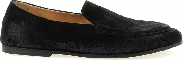Black Calfskin Slip-On Loafers