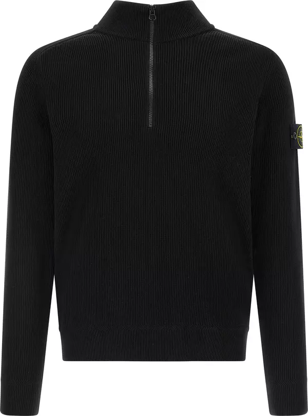 Black Cotton Cardigan