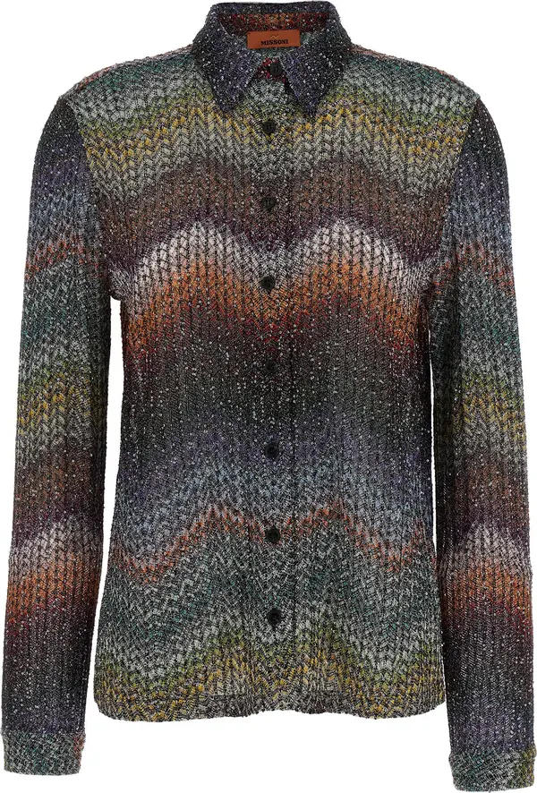 Multicolor Viscose Blouse