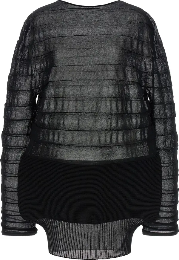 Black Polyester Sweatshirt