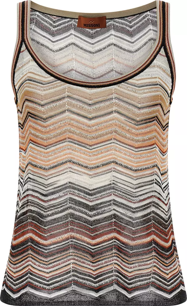 Multicolor Viscose Tank Tops