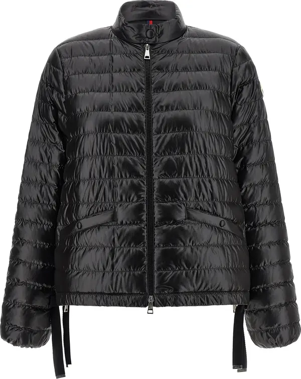 Black Polyamide Full-Length Jacket